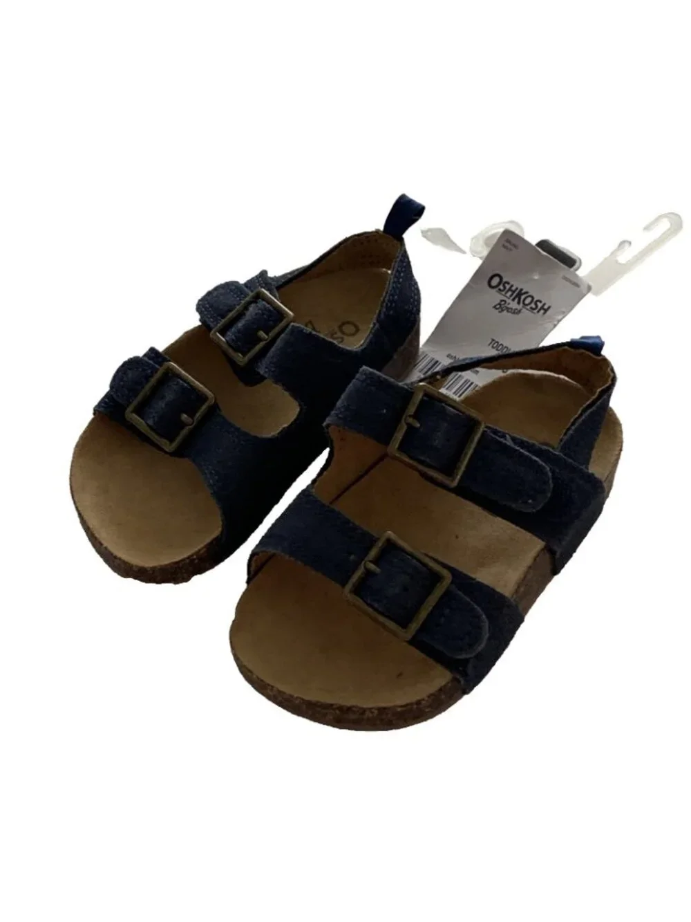 OshKosh B’gosh Navy Double Buckle Cork Sandals US Size 7